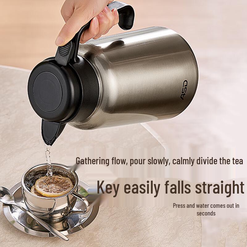 ASD 1.8L 316L Stainless Steel Vacuum Insulated Thermos Pot