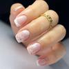 24 Piece Short Press On Nail Glossy False Nail Full Cover Artificial Fingernails Stick On Nail for Home Manicure