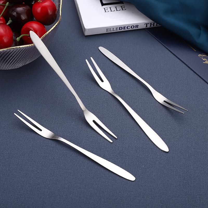 High-End 304 Stainless Steel Dessert Fork for Home & Restaurant Use