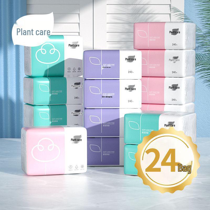 Семейный набор из 40 штук: Бумажные салфетки для лица, Туалетная бумага, Полотенца, Салфетки, Бумажные платочки