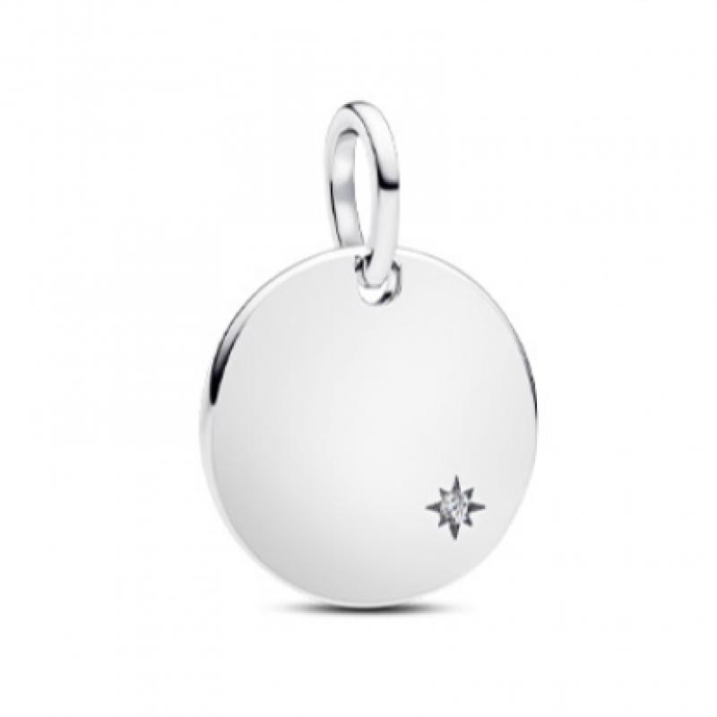 Pandora Ingreivable Lab Grown Diamond Tag Pendant 394012c01