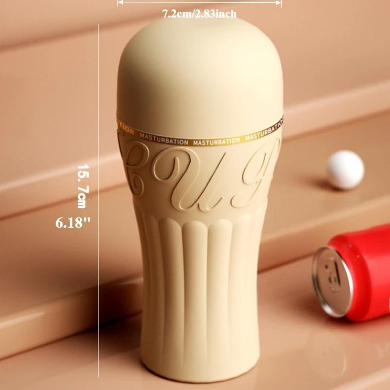 Мужская мастурбационная чашка для сосания Мягкая киска Узкая вагина Взрослый оральный секс Тренировка Вакуумная карманная чашка Мужская секс-игрушка