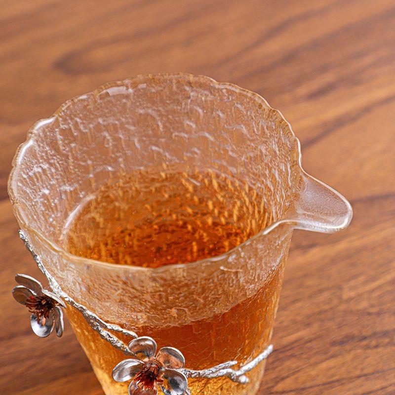 Набор из цветущего стекла Gong Dao Bei и чайных чашек – элегантный кувшин Fairness с подходящими чашками для чайной церемонии