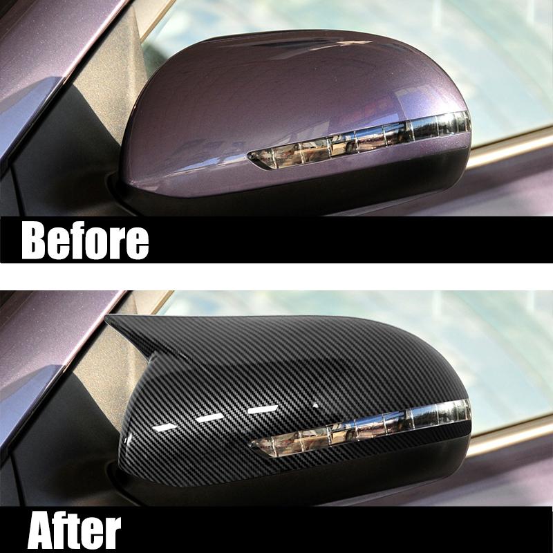 Для KIA K2 2011-2016 RIO 3 2011-2017 автомобильное боковое зеркало заднего вида, наклейка, крышка крыла, наружный дверной чехол, отделка из углеродного волокна