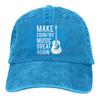 Make Country Music Great Again Hat,Washed Cowboy Baseball Cap Unisex and Women Trucker Hat Dad Cap