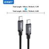 Кабель USB C — USB C Type C 60 Вт, кабель для быстрой зарядки iPhone 16/15 Pro Max, MacBook Pro Air/iPad, планшетов