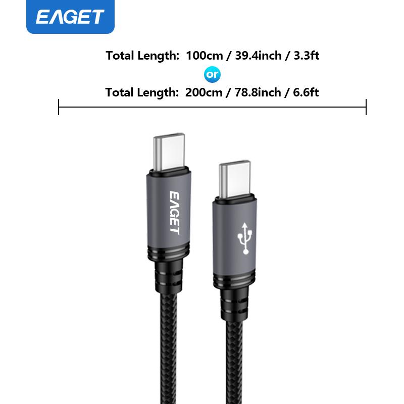 Кабель USB C — USB C Type C 60 Вт, кабель для быстрой зарядки iPhone 16/15 Pro Max, MacBook Pro Air/iPad, планшетов