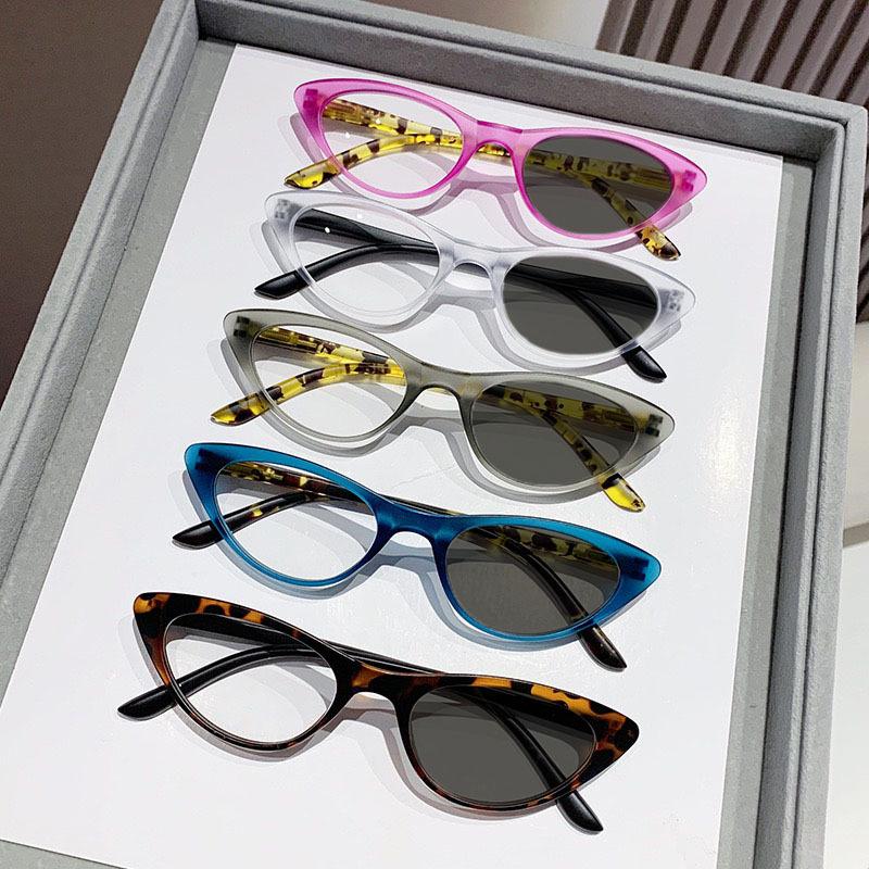 Новый тренд фотохромные очки «кошачий глаз» для женщин, модные очки для зрения высокой четкости с защитой от синего света и УФ-излучения, диоптрии до -4.0