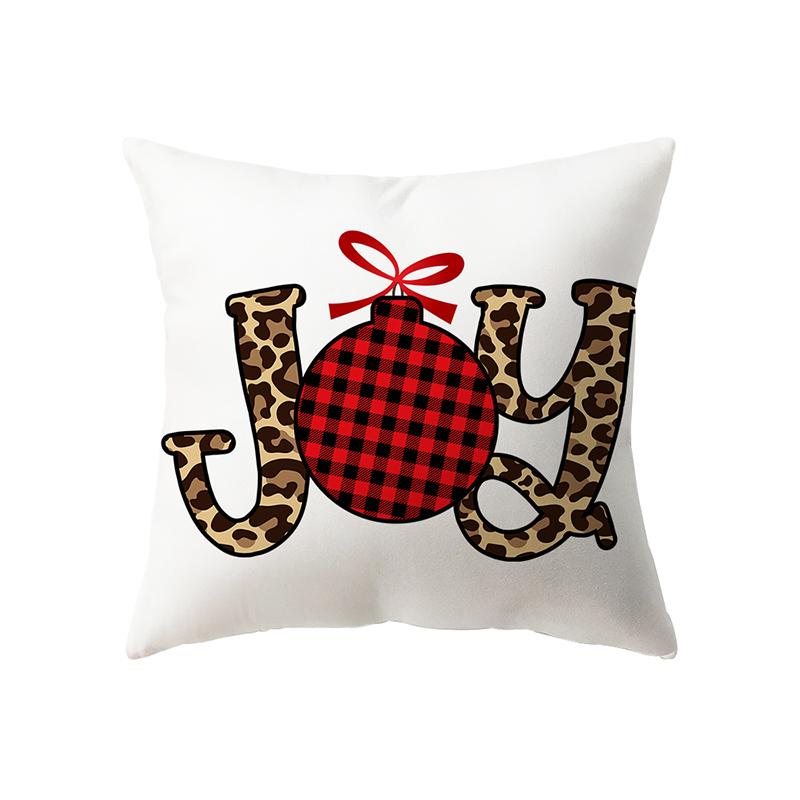Рождественская тема Санта-Клаус с принтом, полиэстеровый чехол для подушки, домашняя гостиная, украшение для дивана, подушка, наволочка