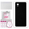 apgo Protective Skin Sticker for the Back Compatible with Alcatel 1 Plus, Wrap Film, Foil, Vinyl - Pattern Matte Black