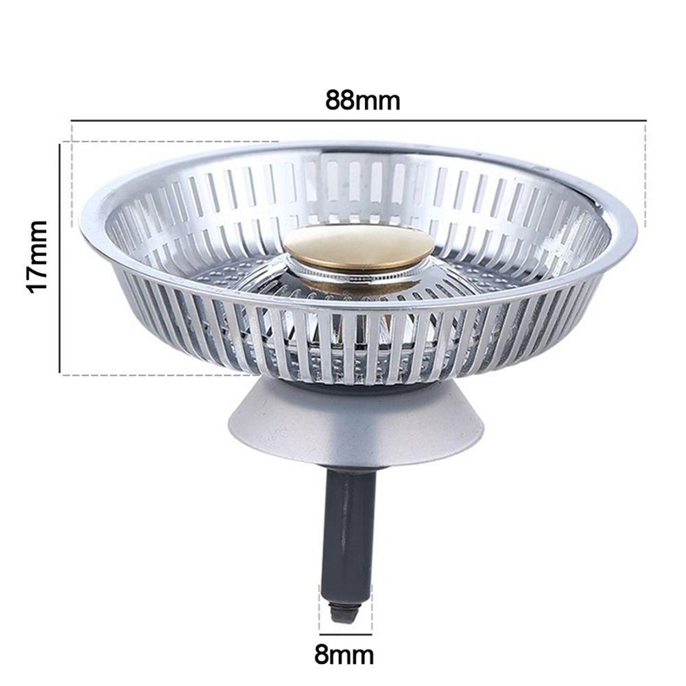 Floor Drain Plug Kitchen Sink Strainer Anti-blocking Food Waste Catcher Durable Drain Filter