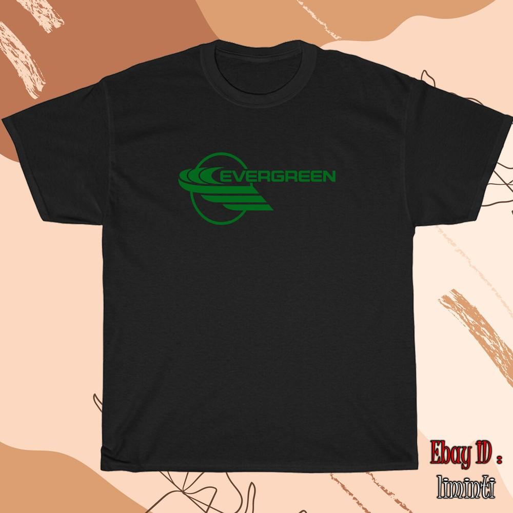 Мужская черная/серая/белая/темно-синяя футболка с логотипом Evergreen Airlines. Отправка из США. Унисекс футболка