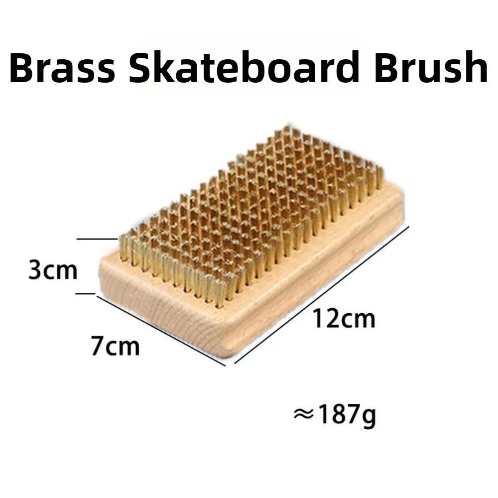 Nylon Bristle Ski Waxing Brush Brass Bristle Snowboard Maintenance Tool Ski Tuning