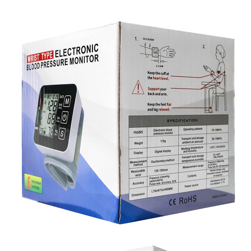 Тонометр автоматический на запястье с LCD-дисплеем