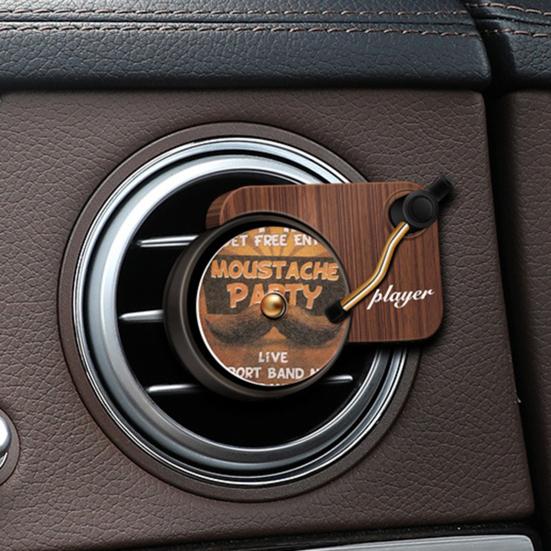 Автомобильный освежитель воздуха, диффузор аромата, фонограф, проигрыватель пластинок, дизайн, эффективная циркуляция воздуха, клипса, ароматный декор для салона автомобиля