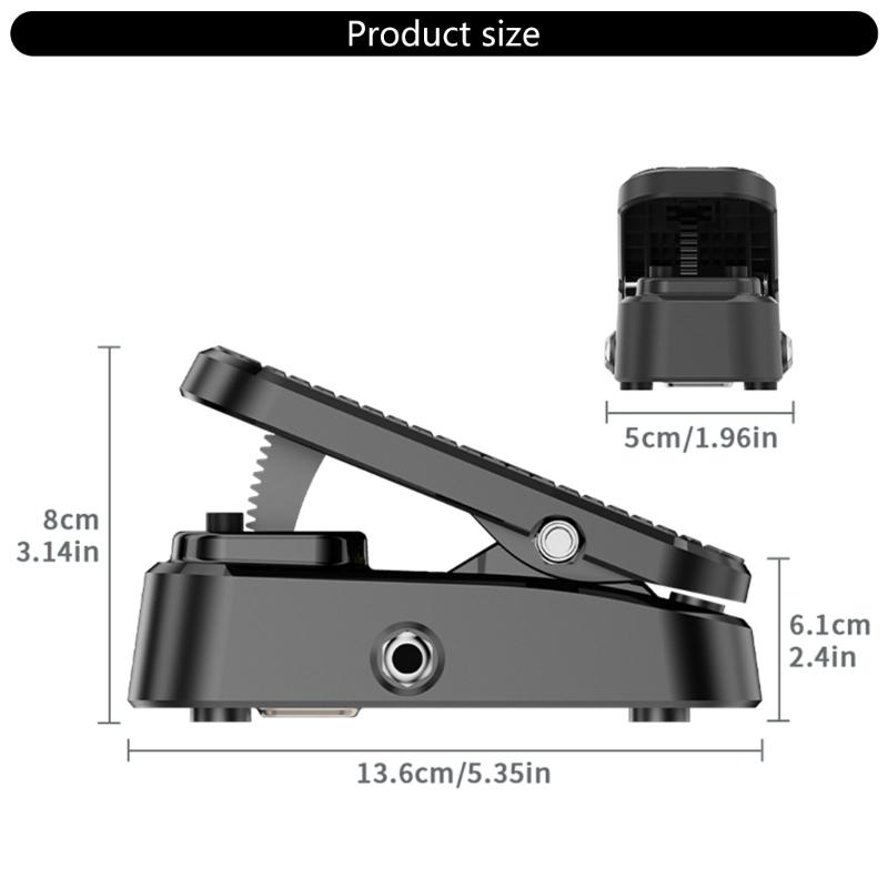 Guitar Effects Pedal Classical Sound Options Distortion Delay Reverbs Rugged Plastic Housing Easy Control for Guitar