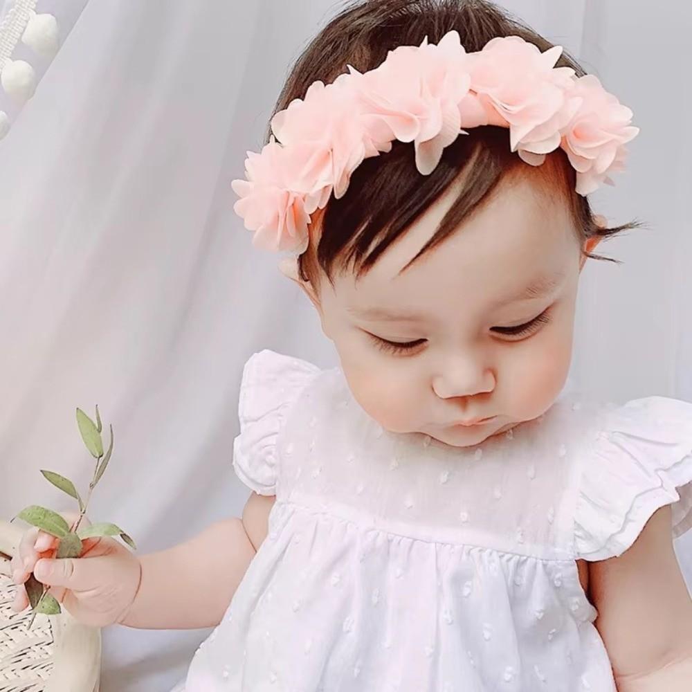 Multi-Layers Headband Chiffon Flower Hair Band Cute Baby Headband Photography Prop