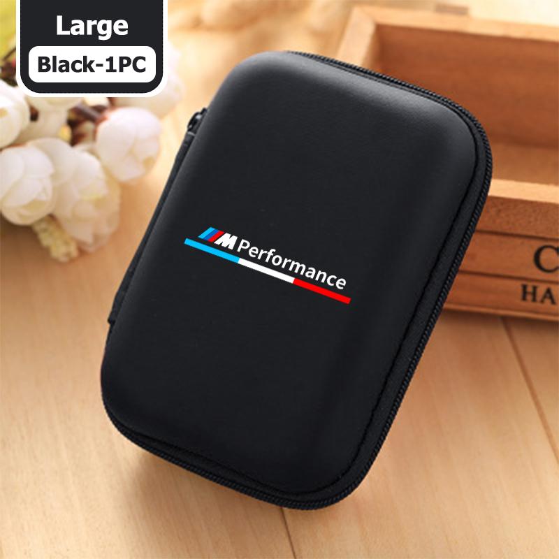 XZFG7 Car Organizer EVA Storage Earphone Cable Case Bluetooth Bag For BMW Performance Alpina iX7 X1 X2 M3 M6 X3 X4 X5 X6 E62