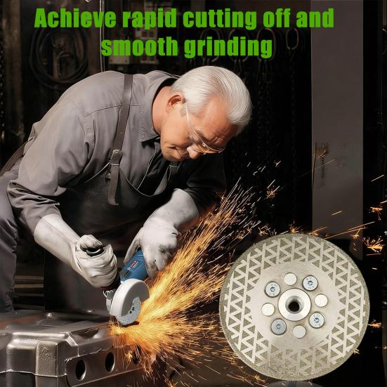 Алмазный шлифовальный диск M14 Диск для угловой шлифмашины Гальванический 40-зернистый Отрезной диск Быстрая резка Алмазный диск Высокоточный отрезной диск