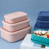 Ланч-бокс, герметичный, пищевой, большой емкости, микроволновая печь, безопасный, термостойкий для хранения, портативный силикон