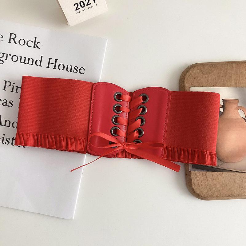 Женский модный пояс на шнуровке с эластичной талией - Универсальный и стройнящий