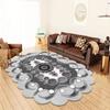 Роскошные золотые нерегулярные ковры для гостиной, украшения домашнего журнального столика, противоскользящие ковры большого размера для спальни, моющиеся мягкие напольные коврики