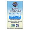 Raw Probiotics, Men 50+, 85 Billion Live Cultures, 90 Veggie Capsules (28.33 Billion Live Cultures Per Capsule)