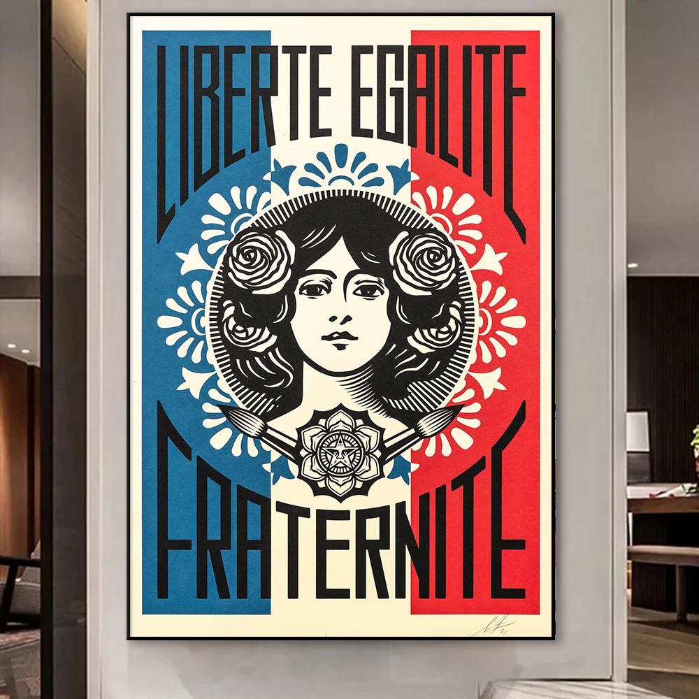 Творите искусство, а не войну, цитата о мире Картина Шепарда Фейри Настенная печать на холсте Ретро-постер для подарка Гостиная Домашний декор Cuadros