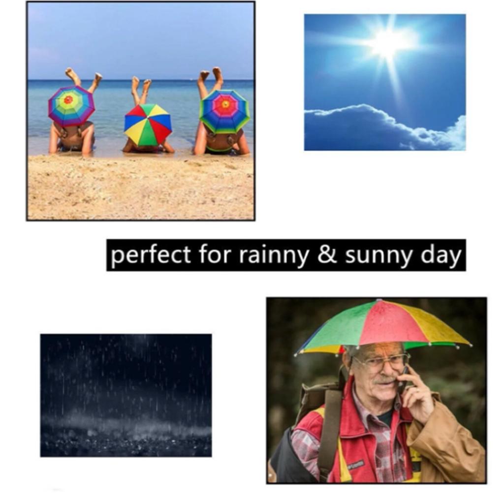 50% off Outdoor sun protection umbrella hat Golf, fishing, and camping headwear hat