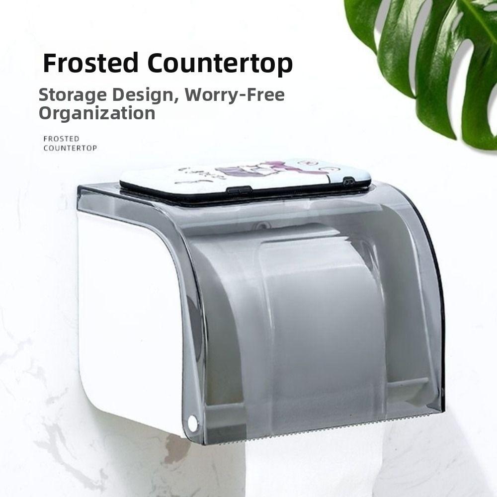 Waterproof Wall Mounted Tissue Case Strong Bearing Capacity Bathroom Tissue Box Home Use