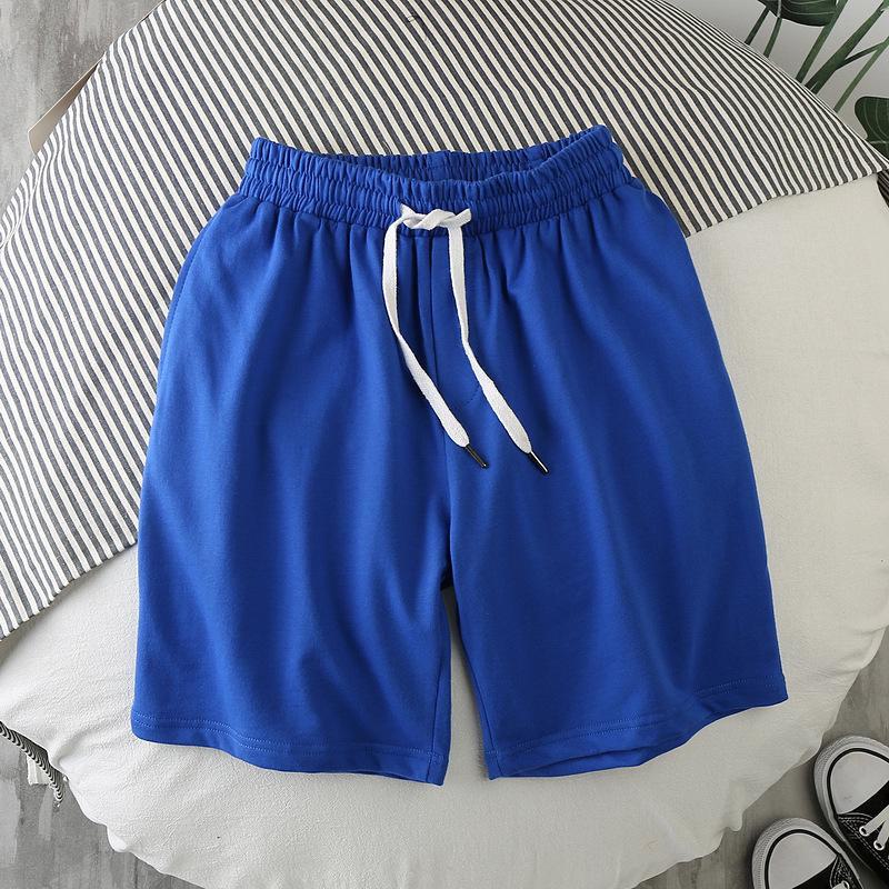 2022 Summer Men's Loose Trendy Solid Color Three-Quarter Beach Shorts