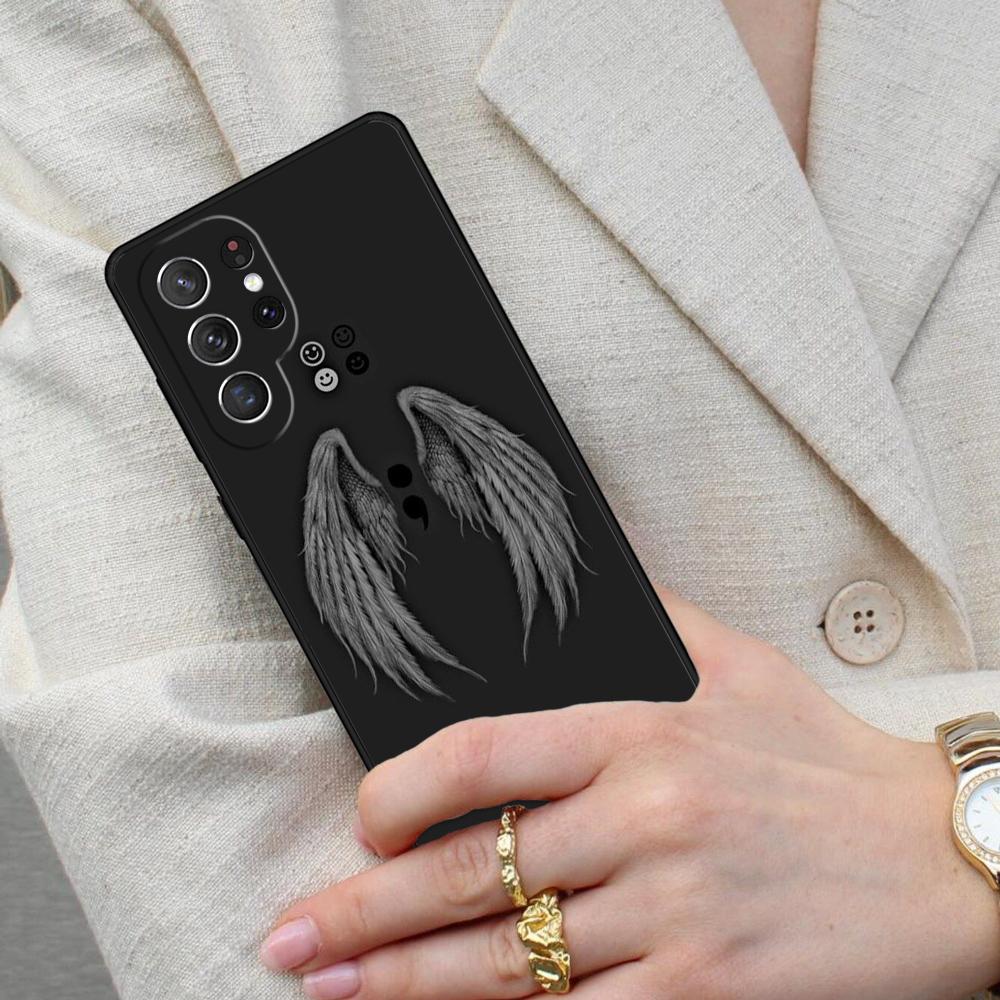 Изысканный чехол для телефона с крыльями для Samsung Galaxy S26 Ultra S25 S24 S23 S22 S21 S20 Note10