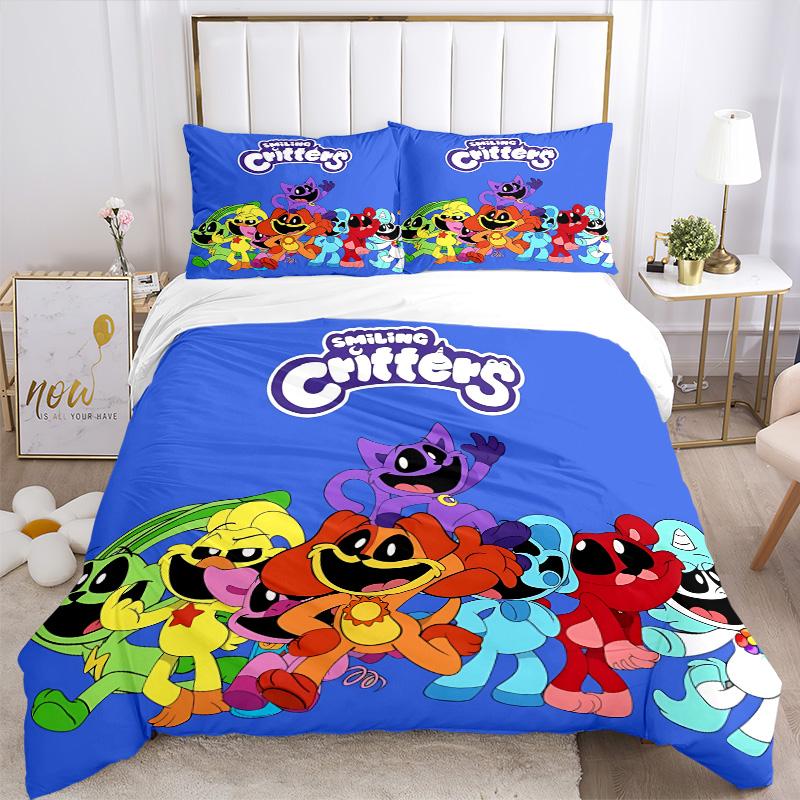Critters Adventure Print 3Pcs Bedding Setduvet Cover With 2 Bedropillowcase Home Birthday Gift
