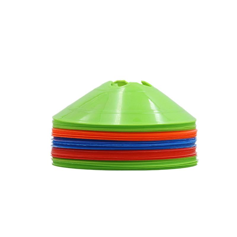 10Pcs Soccer Disc Cones Set Soccer Training Agility Discs Dish Agile Sports Props Sport Space Cones Football Training Equipment