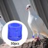 50 9mm Bird Identification Rings for Pigeons, Easy To Open, Lightweight And Versatile, PP