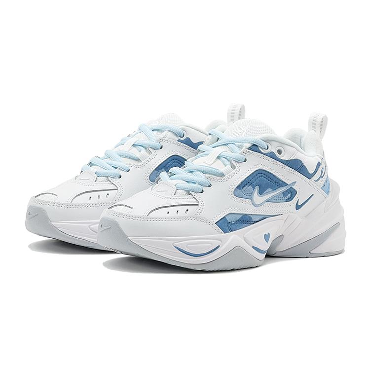 Nike M2K Tekno Увеличивающие рост Увеличивающие рост Низкие Кроссовки на массивной подошве Женские Белые AO3108-100(КомандаС-)