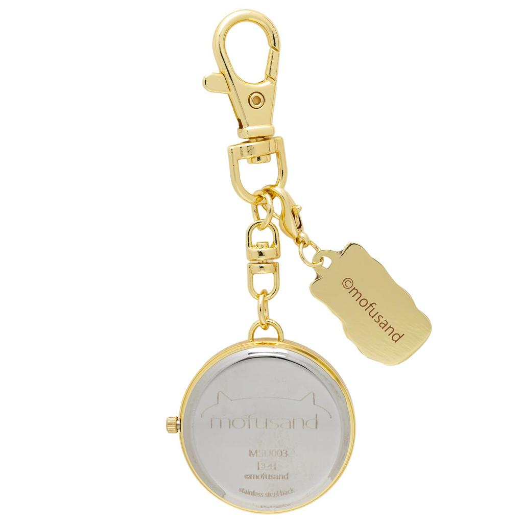 Pocket Watch Analog Keychain Watch Beige Mofusand [Fieldwork] Women's MSD003-3