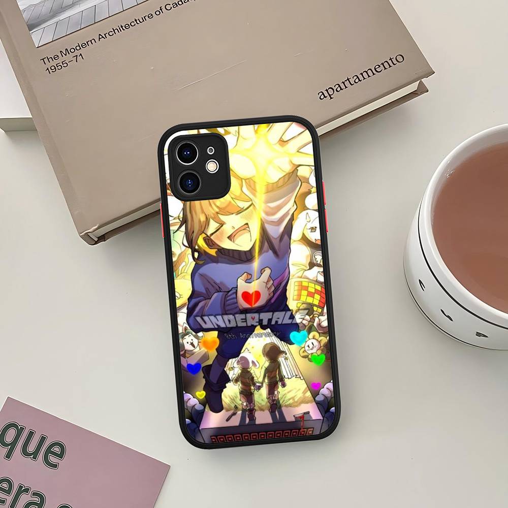 Чехол для телефона U-Undertale для IPhone 16e 16 15 14 13 12 11 Pro Max X XS MAX Plus Spuerstar Матовый чехол