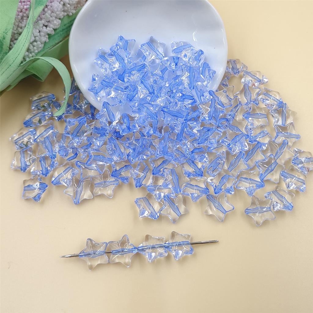 120 шт. бусины для изготовления бисера, ожерелья, браслета, изготовления ювелирных изделий, свободные бусины ручной работы, 13 мм, звезда, сделай сам, фурнитура, акрил