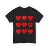 Valentines Day Silly Faces Hearts Funny Boys Girls T-Shirt
