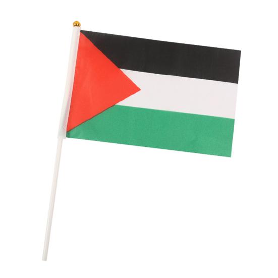Ручные флаги Палестины, мягкие износостойкие, не выцветающие, изысканный узор, размахивающие руками, украшения национальных флагов Палестины