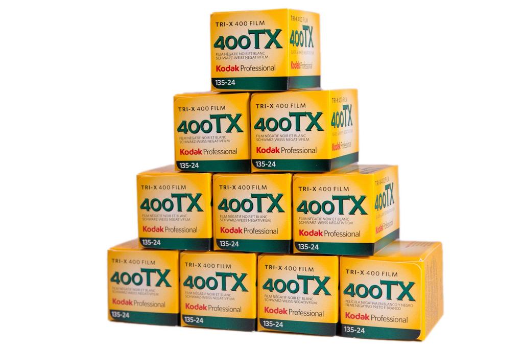 Kodak Professional Black and White 35mm Tri-X400 Film, 24 Sheets (Pack of 10)