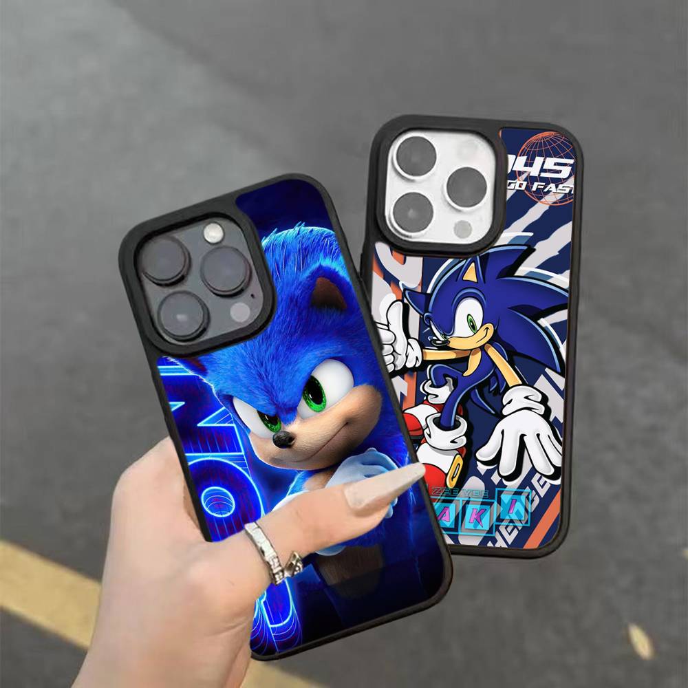 Game Sonic Movie Anime Phone Case For IPhone 17 Pro 16 Plus 16 Pro Max 15 14 13 12 11 PC+TPU Back Cover