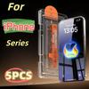 5 шт. Для iPhone 17 Air 16e 16 Pro Max 15 14 13 12 Mini 11 XS XR Антишпионское закаленное стекло Защитная пленка для экрана мобильного телефона