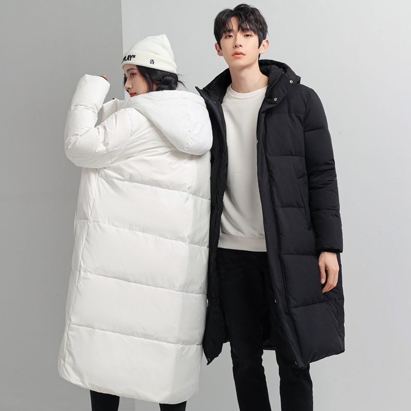 Мужской пуховик, длинное зимнее новое утолщенное пальто, одежда для пар