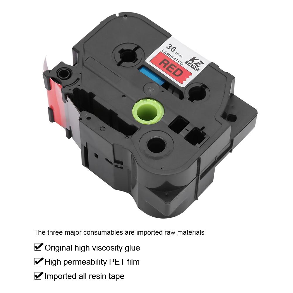36mm Label Maker Laminated Label Tape Fit for   PT-9700PC PT-9800PCN PT-3600