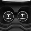 2Pcs Car Interior Coasters Silica Gel Water Cup Anti-slip Mats For Tesla Model 3 S X Y Cybertruck Roadster Car Accessories Zxs9