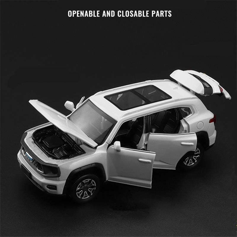 1:32 Haval H7 DARGO Внедорожник Модель автомобиля из сплава Литье под давлением Металл Внедорожные транспортные средства Модель автомобиля Звук и свет Симуляция Детская игрушка Подарок