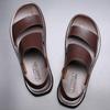 Sandals Men Leather 2024 Fashion Vintage Men Shoes High Quality Soft Comfort Casual Flats Summer Beach Slippers