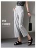 Simple commuting thin casual pants for children in summer 2025, loose and versatile, slimming straight leg pants